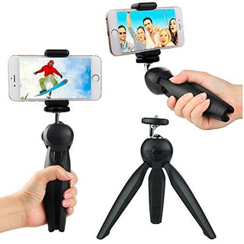 HUMBLE Mini Tripod Stand Mobile Mount Clip YT-228 | Universal Holder for Digital Camera, DSLR, iPhone, Android Phones & Selfie Sticks
