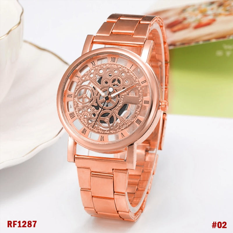 Ladies Quartz Watch - Elegant Stainless Steel Wrist Watch for Women