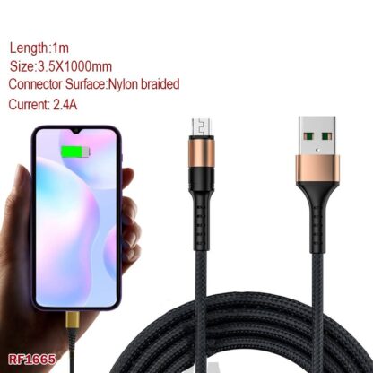 Fast Charging USB Type-C Cable - USB A to USB C Charger Cord for Samsung, Xiaomi, Redmi, Realme