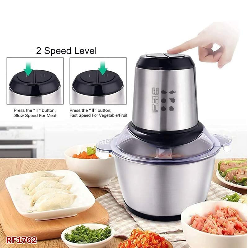 Stainless Steel Cooking Grinder - 3L Capacity, Powerful 1200W Motor for Effortless Grinding