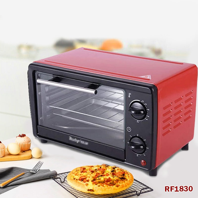 Olympia 9L Tabletop Electric Oven - Convection Mini Home Baking Box with 30-Minute Timer, 800W