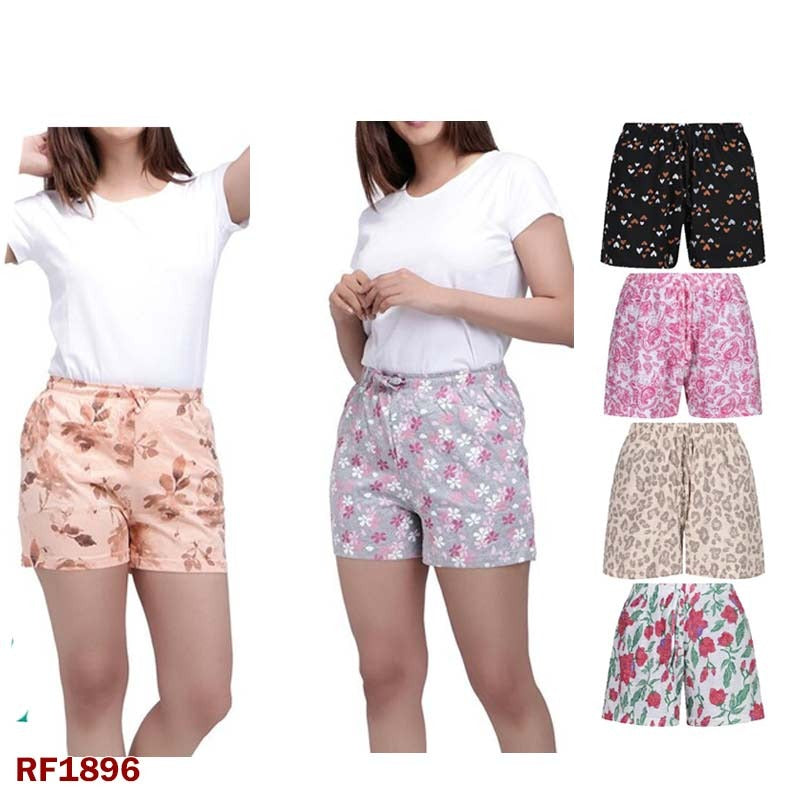 Cotton Printed Shorts for Women & Girls โ Comfortable 100% Cotton in Assorted Designs & Colors