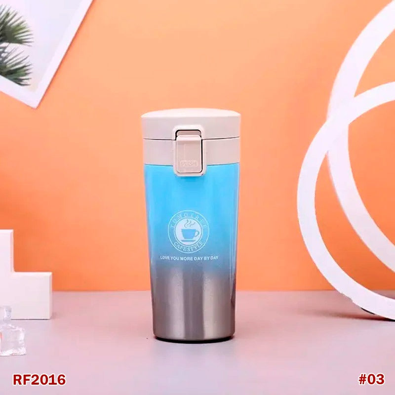 Travel Coffee Mug Tumbler β Reusable Stainless Steel Dual-Walled Vacuum Insulated 400 ml Thermal Flask with Leakproof Lid and Filter, Water Bottle for Hot & Cold Drinks