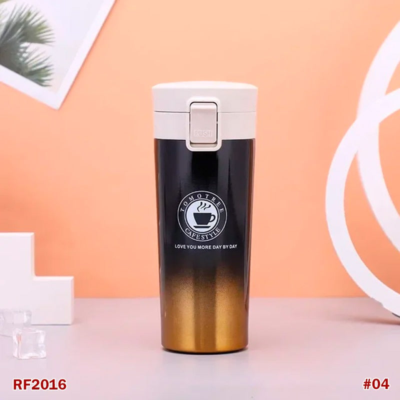 Travel Coffee Mug Tumbler β Reusable Stainless Steel Dual-Walled Vacuum Insulated 400 ml Thermal Flask with Leakproof Lid and Filter, Water Bottle for Hot & Cold Drinks