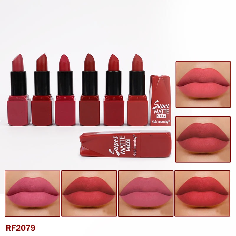 6PCS Super Matte Stay Lipstick Set - Long-Lasting, Rich Pigment Lip Color for All-Day Wear