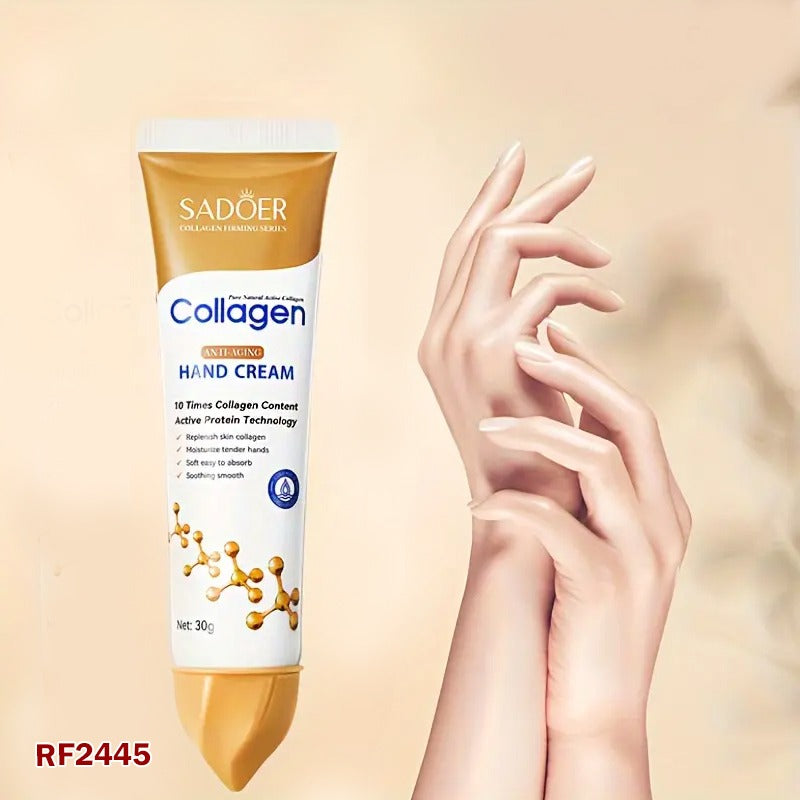 Collagen Anti-Wrinkle Hand Cream | Anti-Crack Drying Repair Serum | Fade Fine Lines | Exfoliating, Whitening, and Moisturizing Korean Skin Care