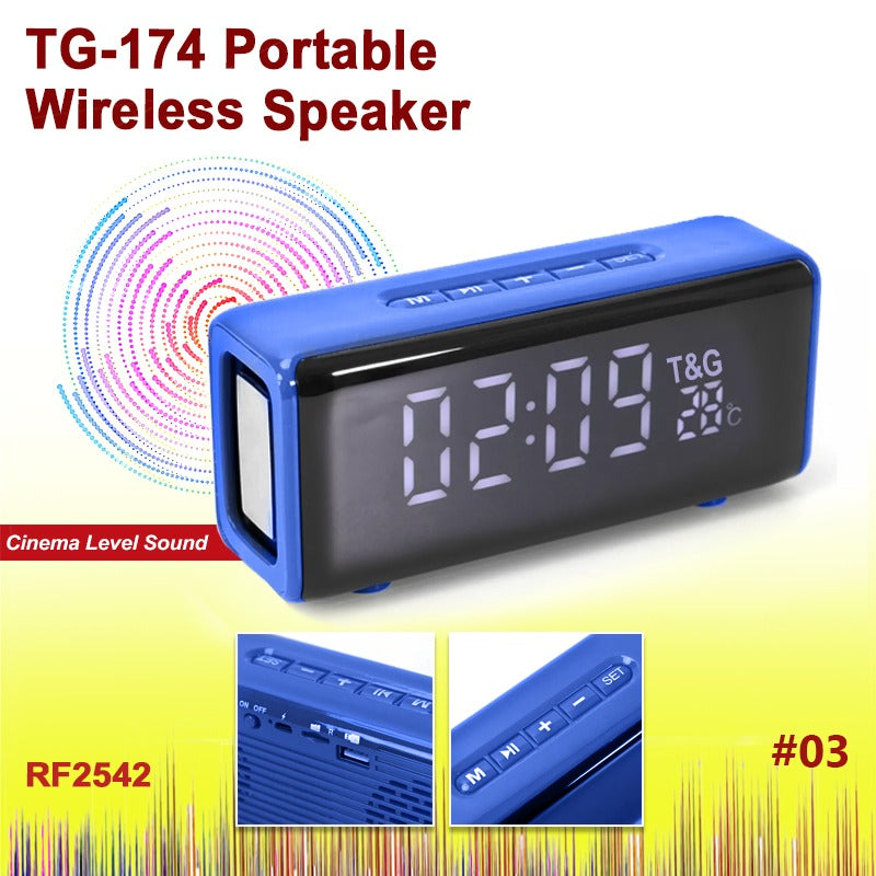 Portable Bluetooth Speaker - High-Quality Sound for Fun with Friends (Blue)