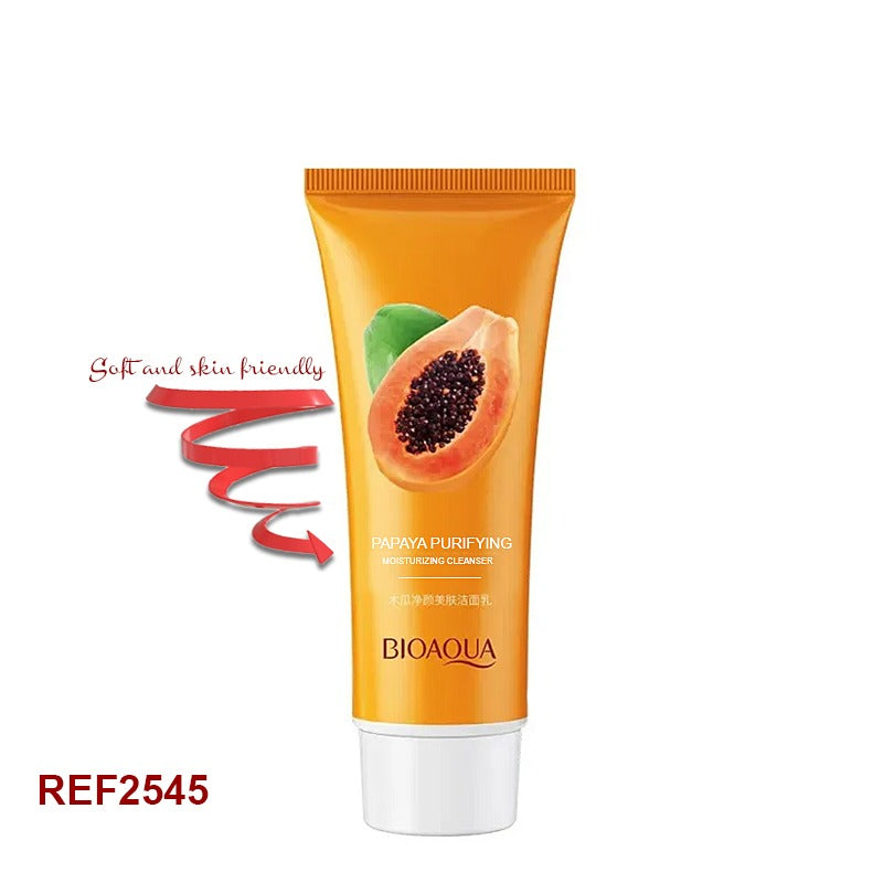 BIOAQUA Papaya Moisturizing Deep Cleansing Facial Cleanser - 100g