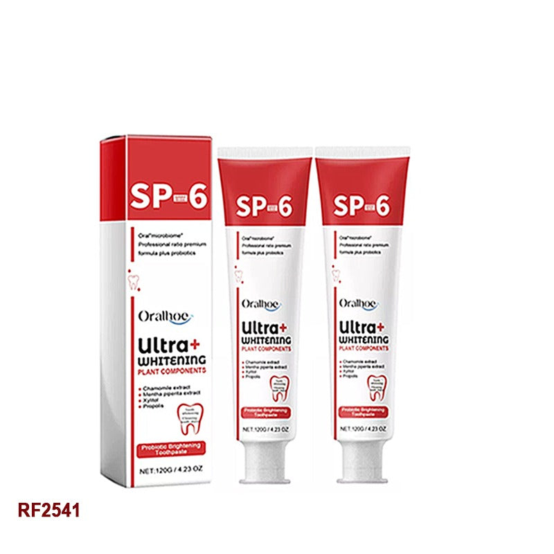 SP-6 Ultra Whitening Toothpaste - Probiotic Brightening & Deep Cleaning (2pcs)