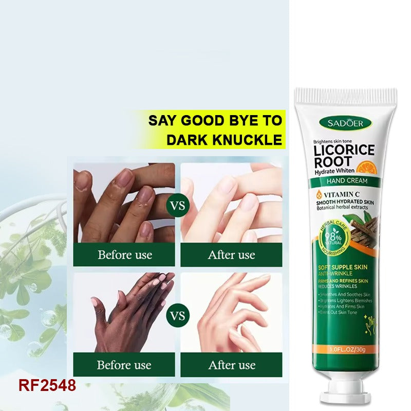 Fast Whitening Dark Knuckles Brighten Hand Cream - Melanin Corrector & Moisturizing (30ml)