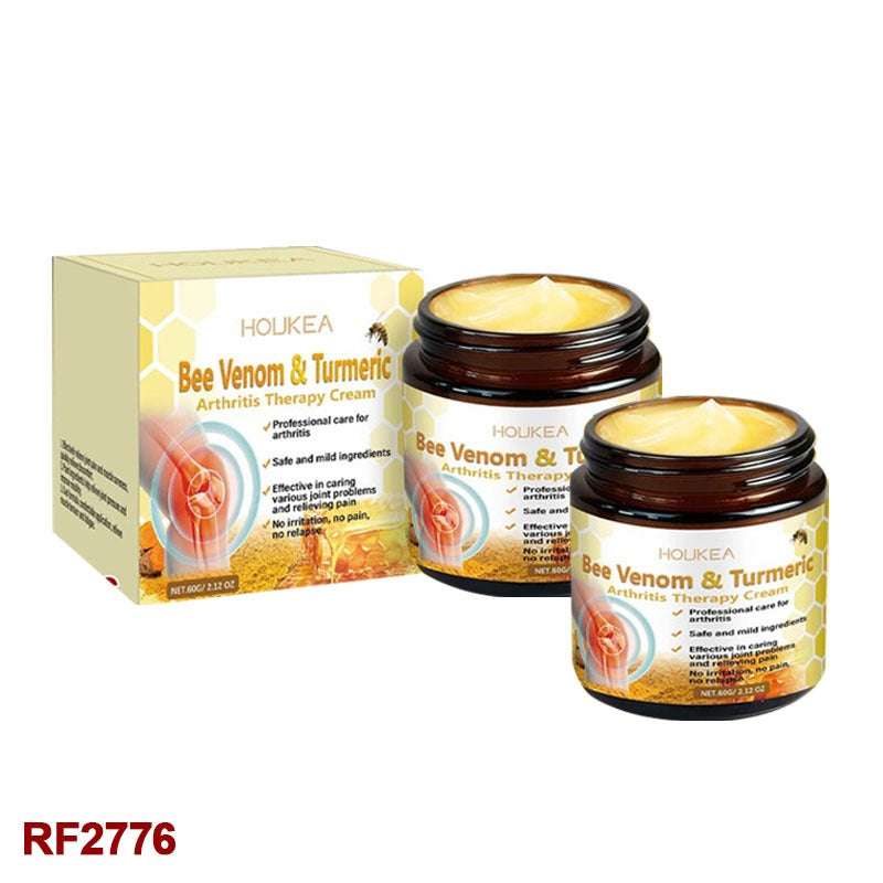 Bee Venom Cream, Bee Venom & Turmeric Cream, Professional Bee Venom Joint Cream, Natural Bee Venom Cream, Effective for the Back, Waist, Neck, Hands, Knees, Shoulders