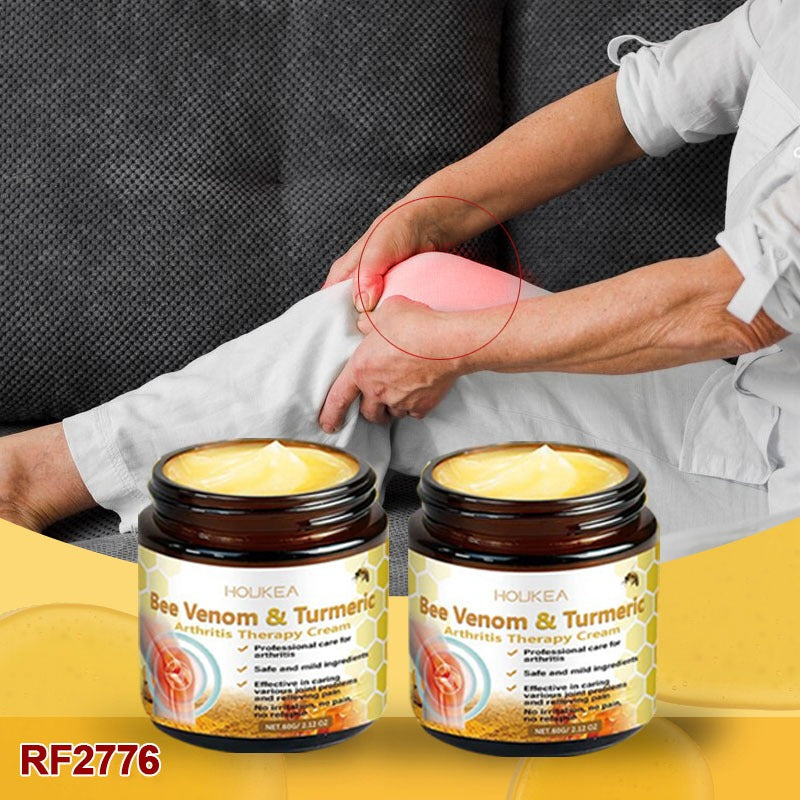 Bee Venom Cream, Bee Venom & Turmeric Cream, Professional Bee Venom Joint Cream, Natural Bee Venom Cream, Effective for the Back, Waist, Neck, Hands, Knees, Shoulders
