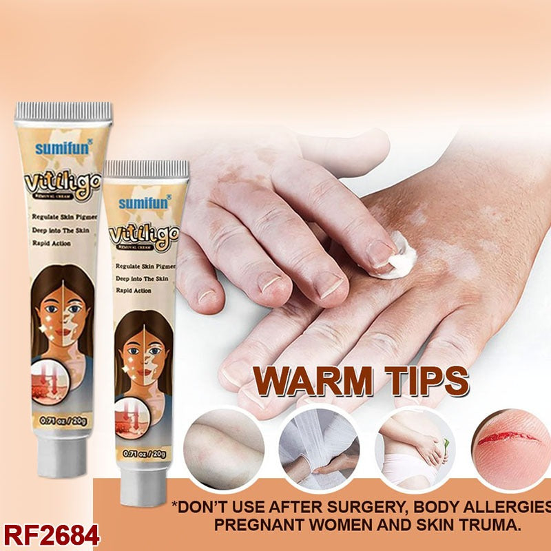 2PCS Sumifun White Spot Cream, White Spot Remover, Vitiligo Cream Natural Treatment for Skin Pigmentation
