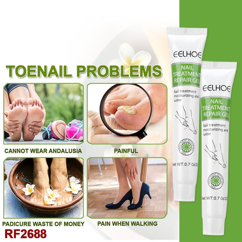 2pcs Nail Repair Gel, Nail Care Cream Nail Treatment Repair and Protect Against Discoloration, Coarse and Crack