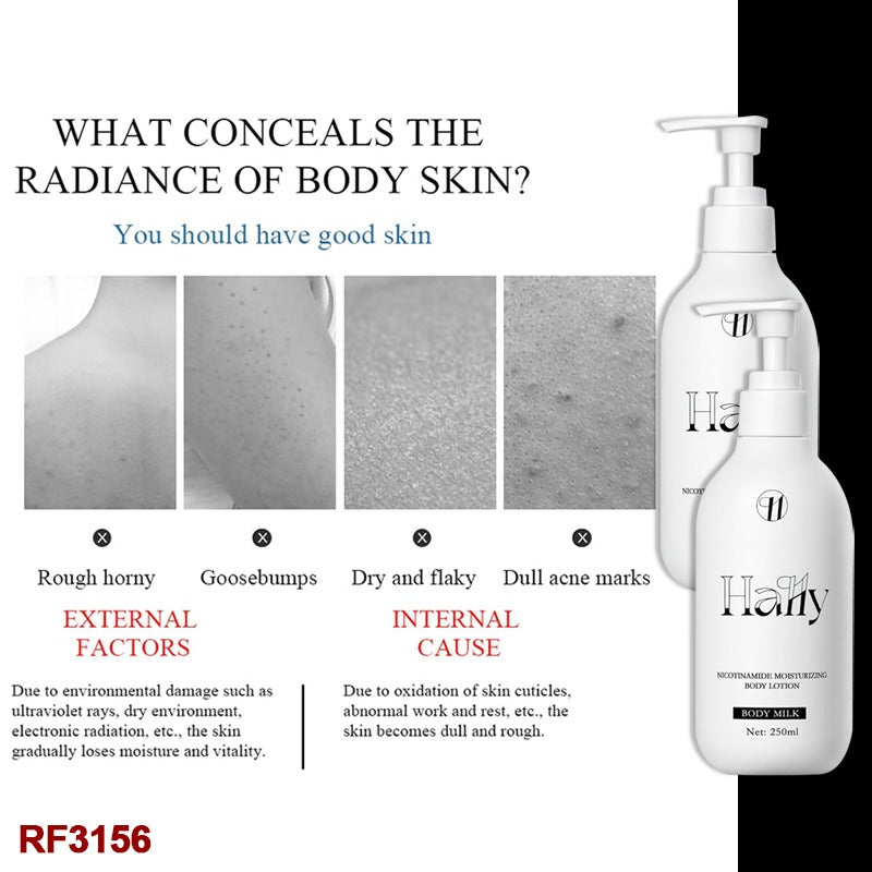 Hally Body Lotion, Original Hally Body Niacinamide Body Lotion, Improve Uneven Skin Tone, Deep Moisturizer Hydration, all Skin Types (2 pcs, 17.6 fl oz)