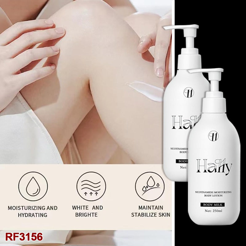 Hally Body Lotion, Original Hally Body Niacinamide Body Lotion, Improve Uneven Skin Tone, Deep Moisturizer Hydration, all Skin Types (2 pcs, 17.6 fl oz)