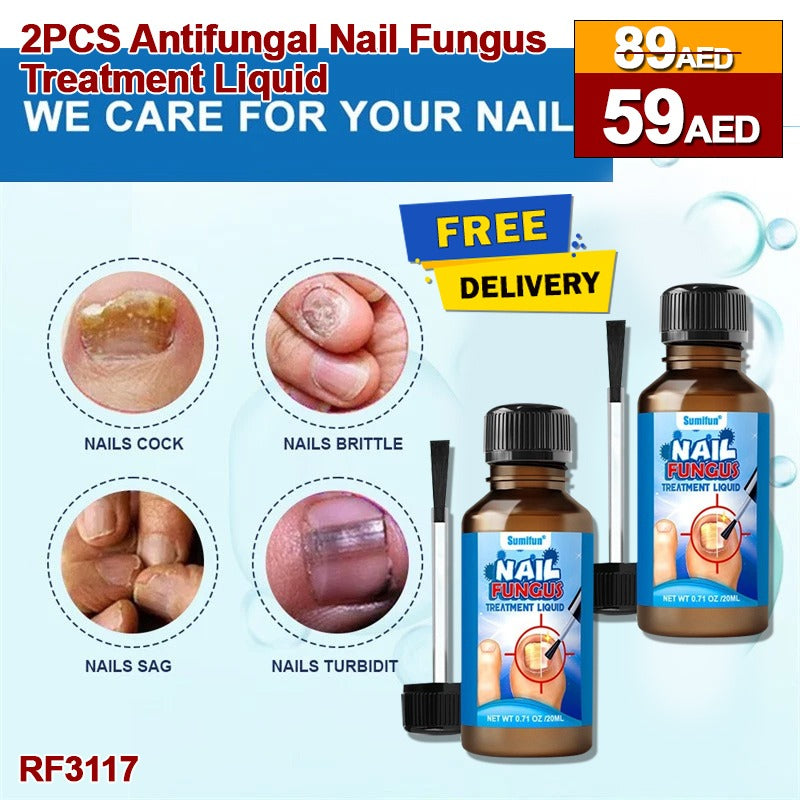 2pcs antifungal nail fungus treatment Liquide, Nail Treatment Repair and Protect Against Discoloration, Coarse and Crack