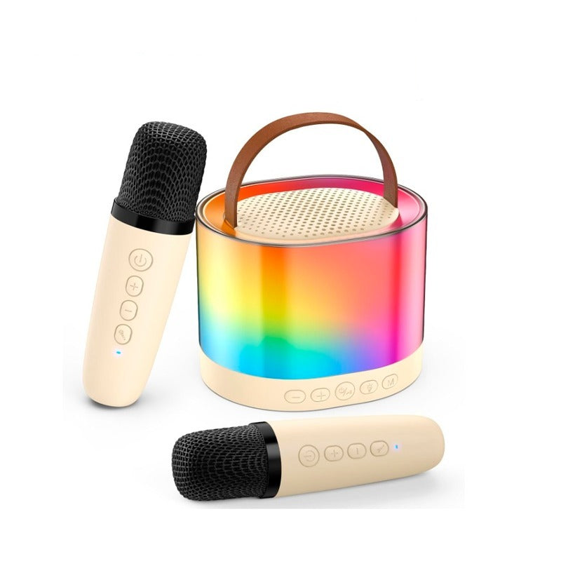 Karaoke Speaker with 2 Wireless Microphones – Portable Bluetooth Karaoke Machine for Kids & Adults, Perfect for Home Parties & Birthdays