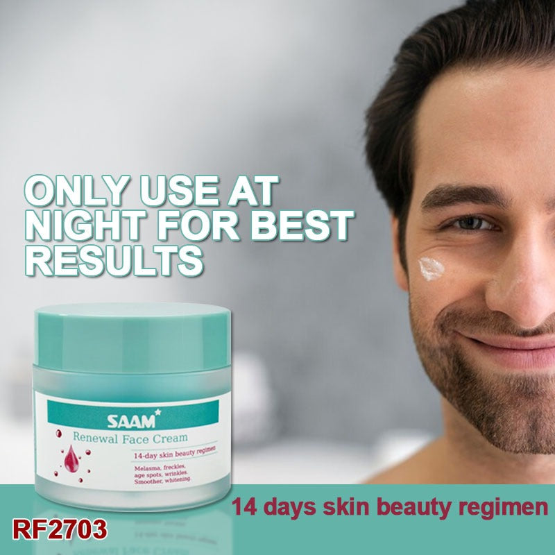 SAAM Renewal Face Cream | Melasma, Freckles, Age Spots & Dark Spots | With Alpha Arbutin and Kojic Acid | 50g