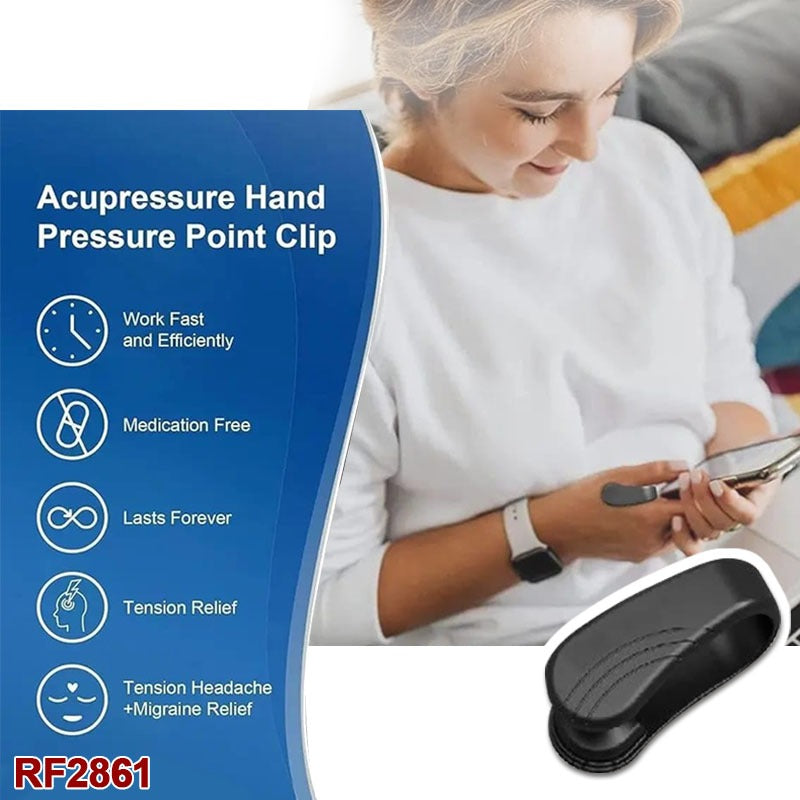 Eelhoe Sugar Control Li4 Acupressure Point Clip Wearable Hand Massager for Headache, Migraine, Arthritis, and Tension Relief - Ideal for Diabetes Management | Light Weight
