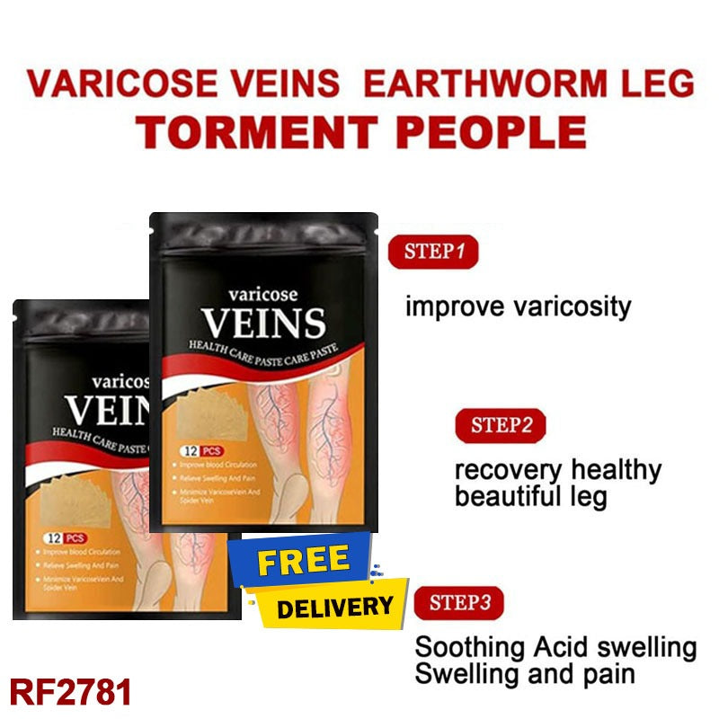 24PCS Varicose Spider Veins Removal for Legs Patch, Improve Blood Circulation, Soothing Leg Fatigue