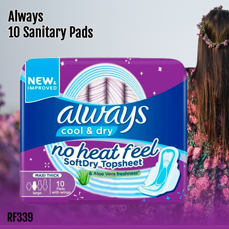 Always Cool & Dry Maxi Thick Sanitary Pads with Wings: Ultimate Protection & Comfort!