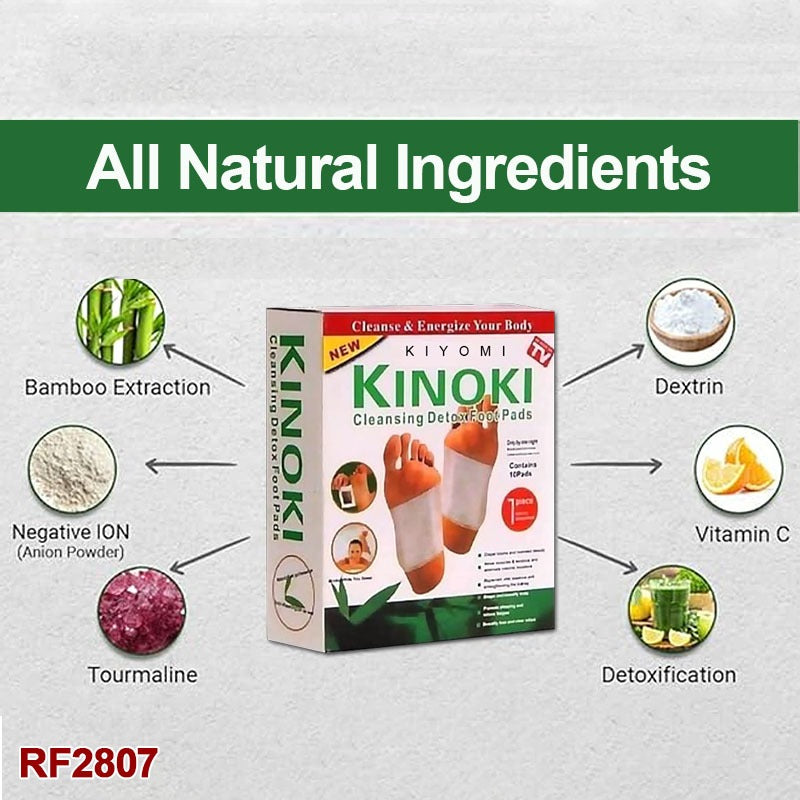 kinoki - Premium Detox Foot Pad, Cleansing Toxin Remover Foot Patches, Organic Weight Loss Patch