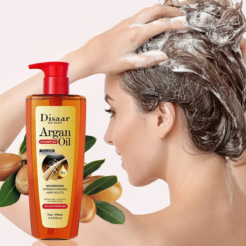 Organic Moroccan Argan Oil Hair Care โ Repair, Moisturize, and Smooth Damaged Hair Treatment โ 350ML