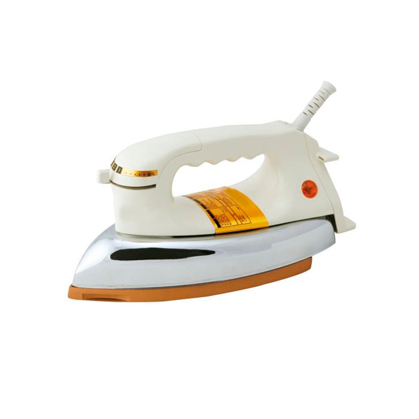 Olympia Automatic 1000W Heavy Weight Electric Dry Iron with Ceramic Coating & Automatic Thermostat Cut-Off – Ideal for All Clothes