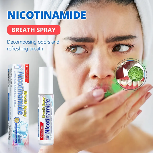 Nicotinamide Mouth Spray – Bad Breath Removal Freshener for Ultimate Oral Care