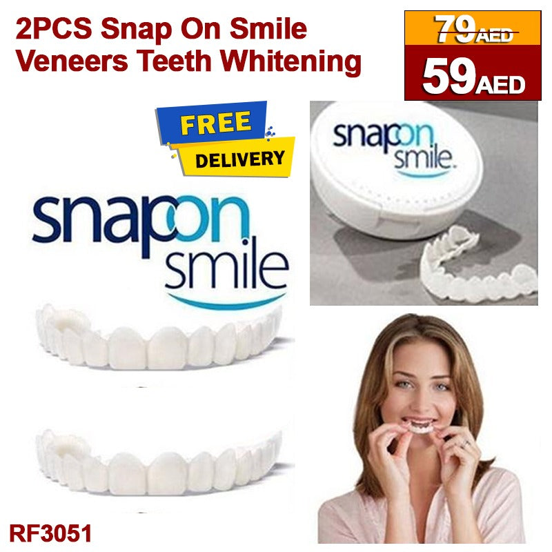 Snap-On Smile Veneers – Instant Teeth Whitening & Perfect Smile RF3051 ( 2 sets)