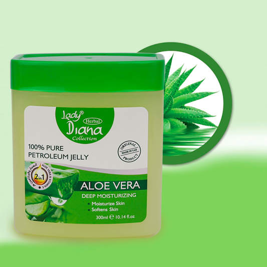 Lady Diana Aloe Vera Petroleum Jelly 300ml – Pure, Deep Moisturizing Care with Aloe Vera