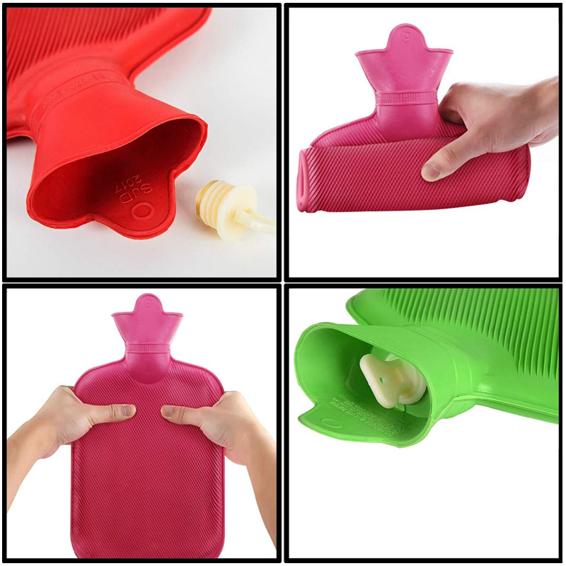 Large Hot Water Bottle with Soft Fleece Cover – Perfect for Aches, Cramps & Pains Relief