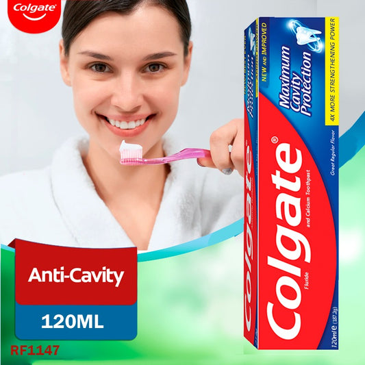 Colgate Maximum Cavity Protection Toothpaste – Great Regular Flavour, 120 ML for Daily Oral Care