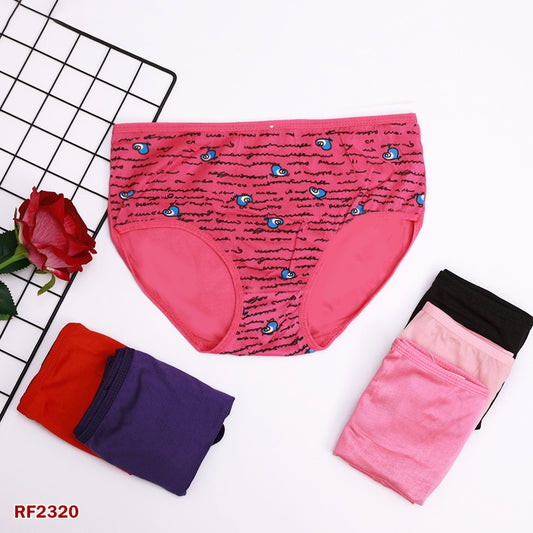 Women and Girls Cotton Panties Combo - Pack of 12 (Random Colors)