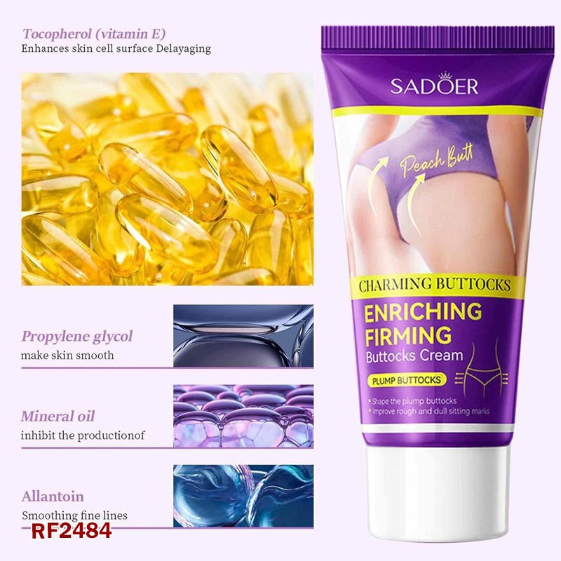 Bokelot Butt Lifting Cream | 60g Natural Butt Cream for Bigger Butts | Firming Firming Cream for Women, Better Butt Shaping and Elastic