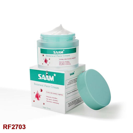 SAAM Renewal Face Cream | Melasma, Freckles, Age Spots & Dark Spots | With Alpha Arbutin and Kojic Acid | 50g