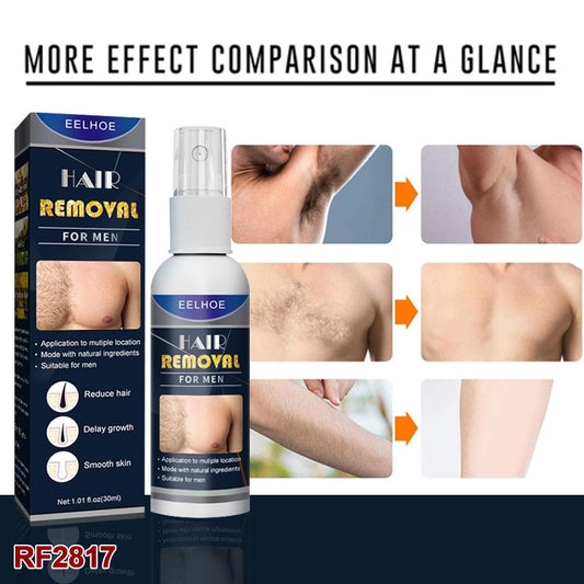 Painless Hair Removal Spray Foam, Silky Beauty Spray for Hair Removal, Hair Stop Growth Spray, Hair Inhibitor for Legs Hands Arms Underarms For Men (50ML)