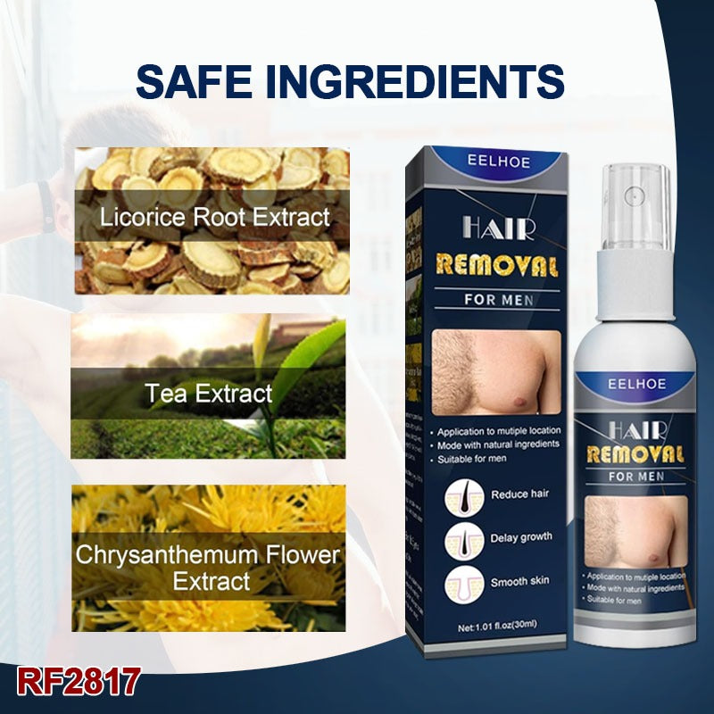 Painless Hair Removal Spray Foam, Silky Beauty Spray for Hair Removal, Hair Stop Growth Spray, Hair Inhibitor for Legs Hands Arms Underarms For Men (50ML)