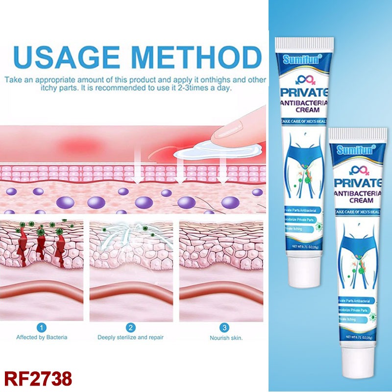 Private Antibacterial Cream for Men, 20G Balanitis Cream, Delicate Paste Texture Deep Repair External Use Itching Cream
