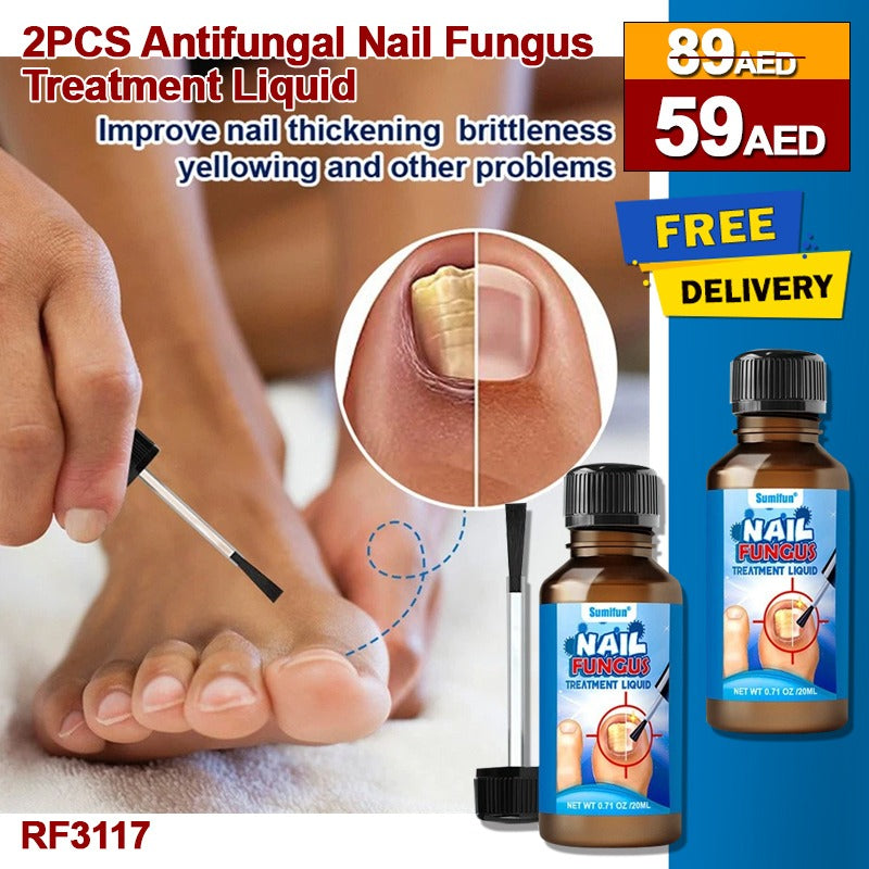 2pcs antifungal nail fungus treatment Liquide, Nail Treatment Repair and Protect Against Discoloration, Coarse and Crack
