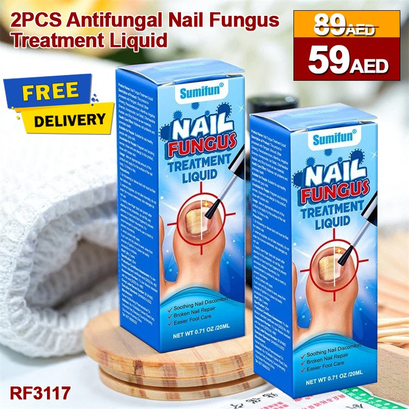 2pcs antifungal nail fungus treatment Liquide, Nail Treatment Repair and Protect Against Discoloration, Coarse and Crack