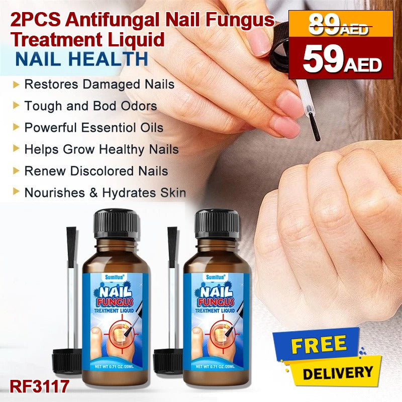 2pcs antifungal nail fungus treatment Liquide, Nail Treatment Repair and Protect Against Discoloration, Coarse and Crack
