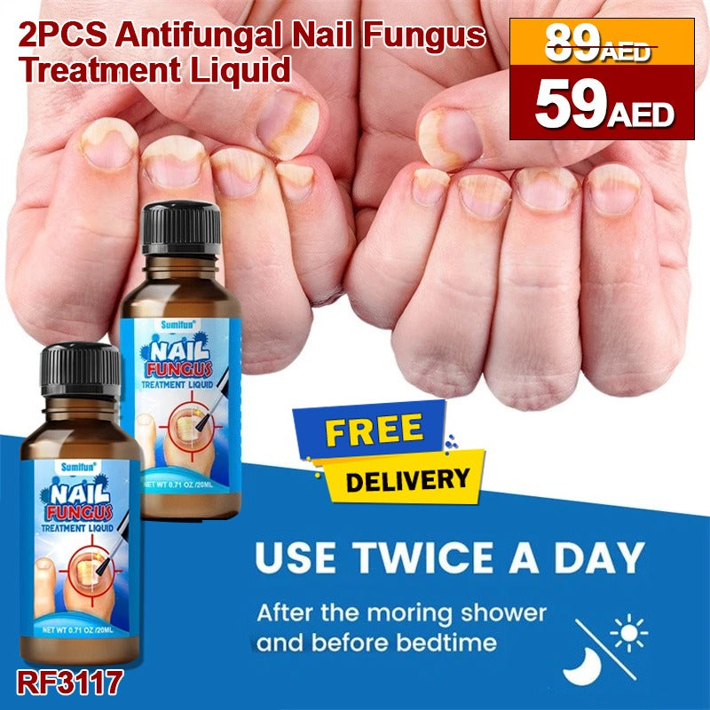 2pcs antifungal nail fungus treatment Liquide, Nail Treatment Repair and Protect Against Discoloration, Coarse and Crack