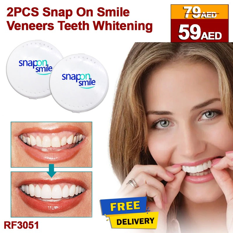 Snap-On Smile Veneers – Instant Teeth Whitening & Perfect Smile RF3051 ( 2 sets)